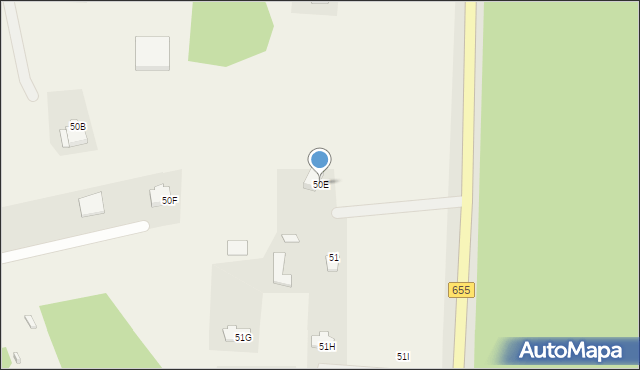 Biała Woda, Biała Woda, 50E, mapa Biała Woda