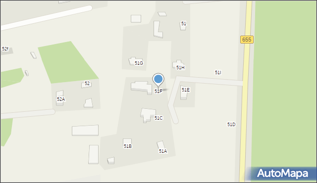 Biała Woda, Biała Woda, 51F, mapa Biała Woda