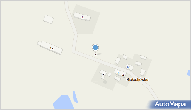 Białachówko, Białachówko, 5, mapa Białachówko