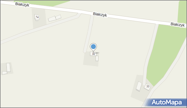 Białczyk, Białczyk, 32, mapa Białczyk