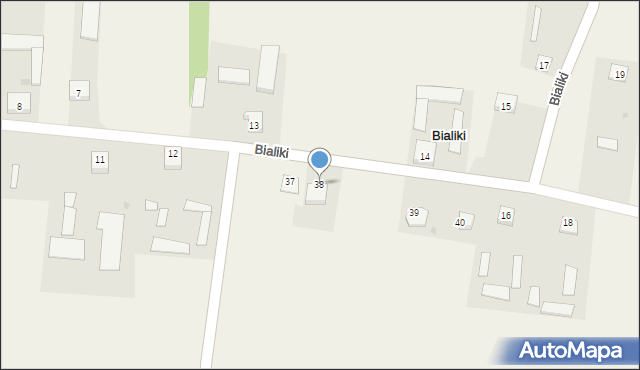 Bialiki, Bialiki, 38, mapa Bialiki