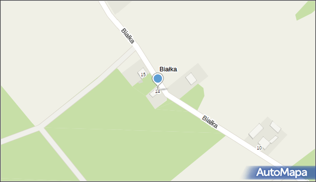 Białka, Białka, 14, mapa Białka