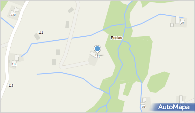 Białka, Białka, 111, mapa Białka