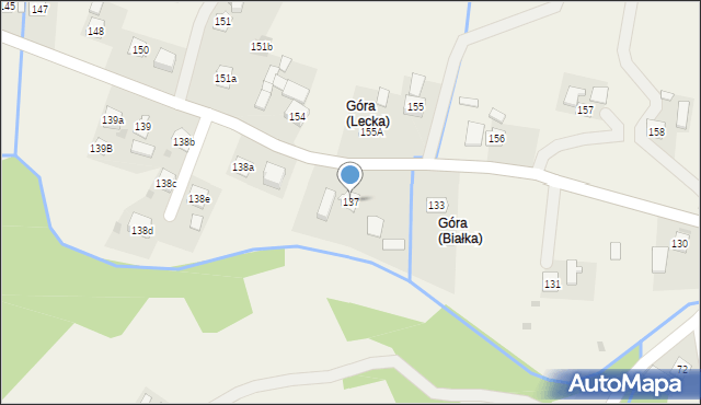 Białka, Białka, 137, mapa Białka