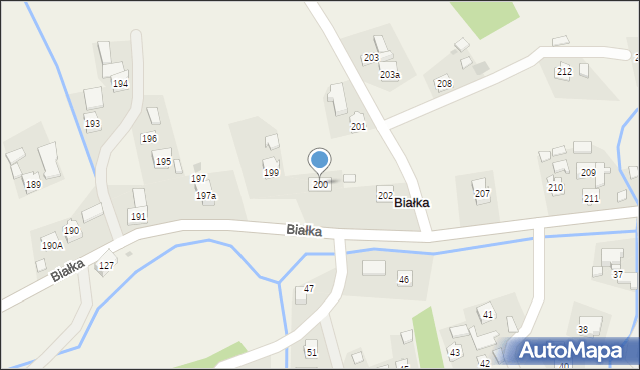 Białka, Białka, 200, mapa Białka