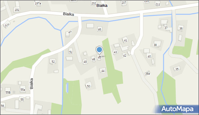 Białka, Białka, 45, mapa Białka