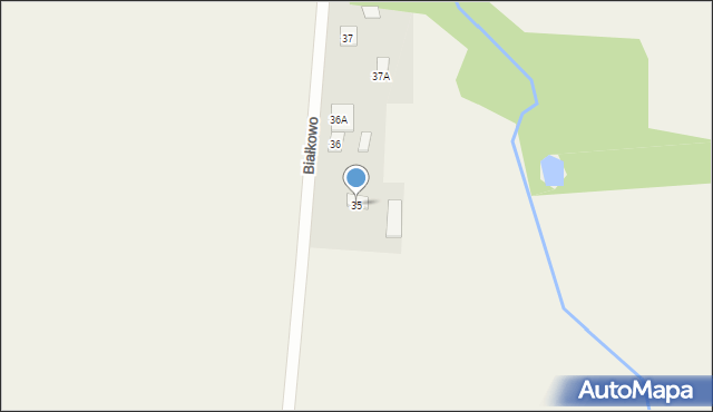 Białkowo, Białkowo, 35, mapa Białkowo