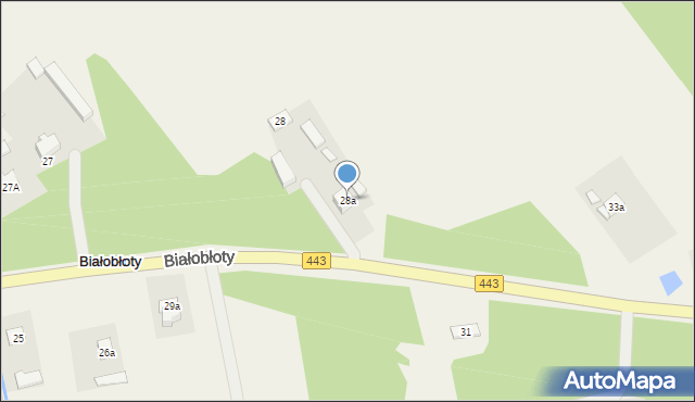 Białobłoty, Białobłoty, 28a, mapa Białobłoty