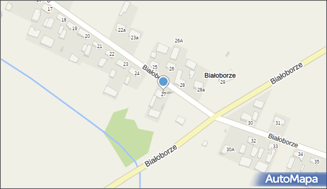 Białoborze, Białoborze, 27, mapa Białoborze