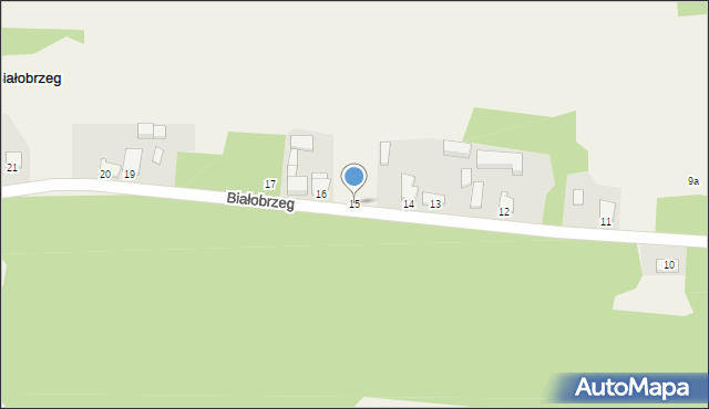 Białobrzeg, Białobrzeg, 15, mapa Białobrzeg