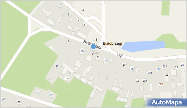 Białobrzegi, Białobrzegi, 11, mapa Białobrzegi