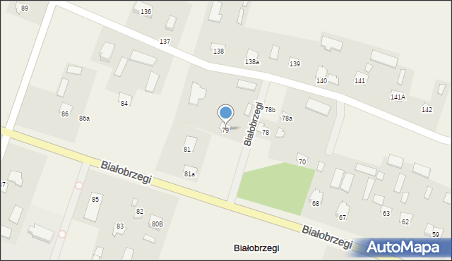 Białobrzegi, Białobrzegi, 79, mapa Białobrzegi