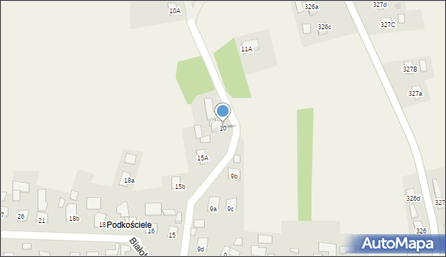 Białobrzegi, Białobrzegi, 10, mapa Białobrzegi