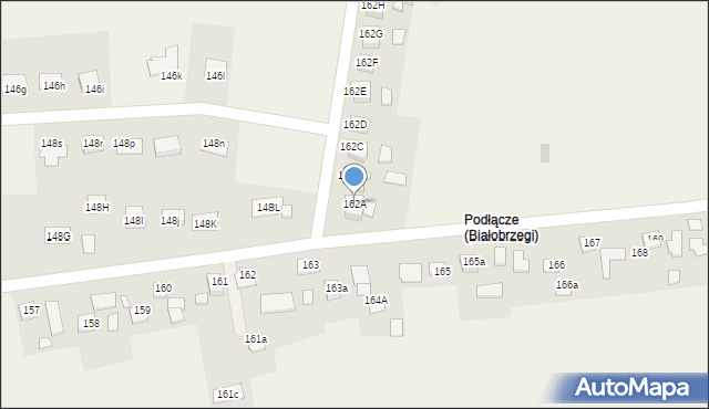 Białobrzegi, Białobrzegi, 162A, mapa Białobrzegi