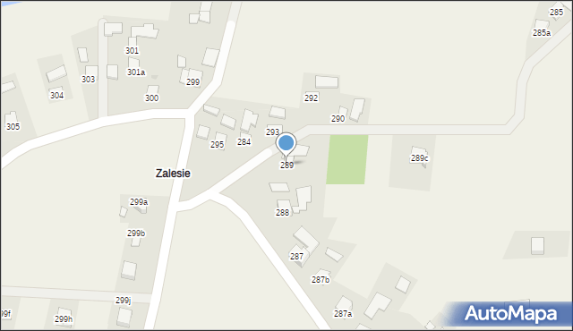 Białobrzegi, Białobrzegi, 289, mapa Białobrzegi