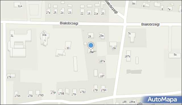 Białobrzegi, Białobrzegi, 29e, mapa Białobrzegi