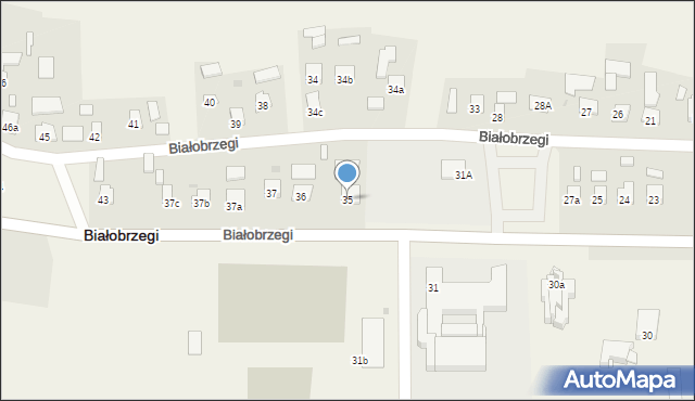 Białobrzegi, Białobrzegi, 35, mapa Białobrzegi