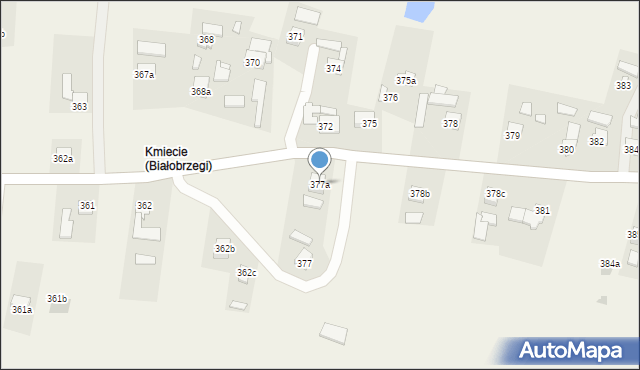 Białobrzegi, Białobrzegi, 377a, mapa Białobrzegi
