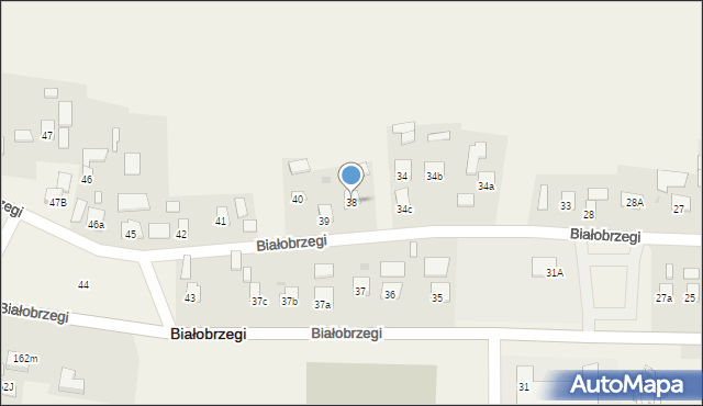 Białobrzegi, Białobrzegi, 38, mapa Białobrzegi