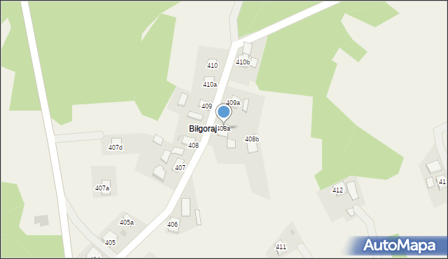 Białobrzegi, Białobrzegi, 408a, mapa Białobrzegi