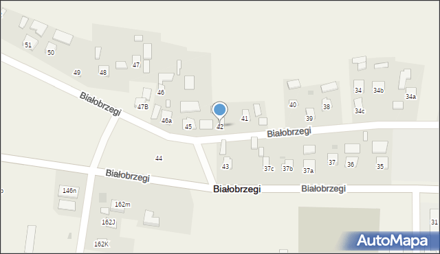 Białobrzegi, Białobrzegi, 42, mapa Białobrzegi