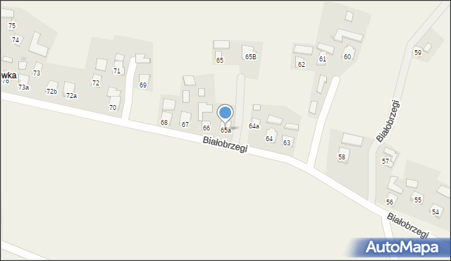 Białobrzegi, Białobrzegi, 65a, mapa Białobrzegi