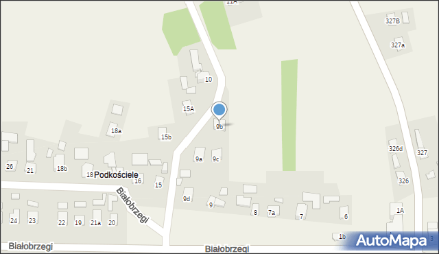 Białobrzegi, Białobrzegi, 9b, mapa Białobrzegi