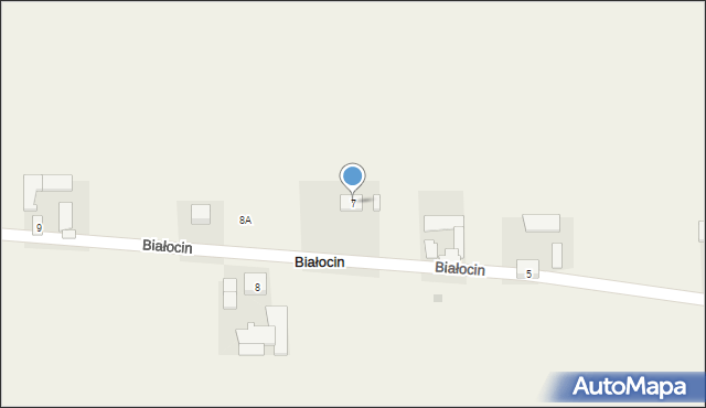 Białocin, Białocin, 7, mapa Białocin