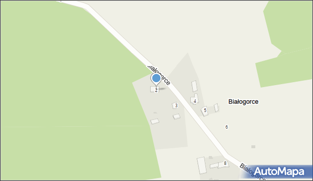 Białogorce, Białogorce, 2, mapa Białogorce