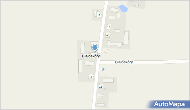 Białoskóry, Białoskóry, 15, mapa Białoskóry