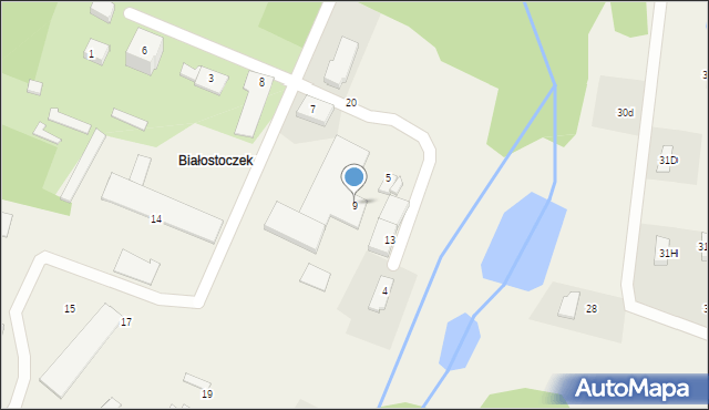 Białostoczek, Białostoczek, 9, mapa Białostoczek