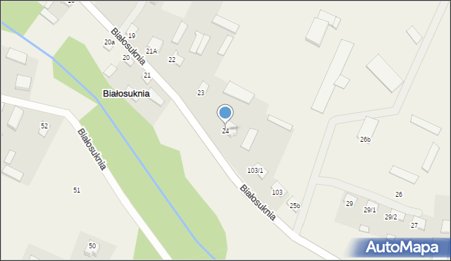 Białosuknia, Białosuknia, 24, mapa Białosuknia