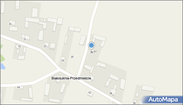 Białosuknia, Białosuknia, 36, mapa Białosuknia