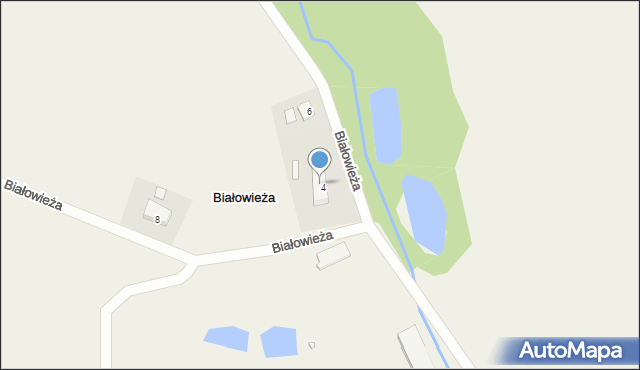 Białowieża, Białowieża, 9, mapa Białowieża