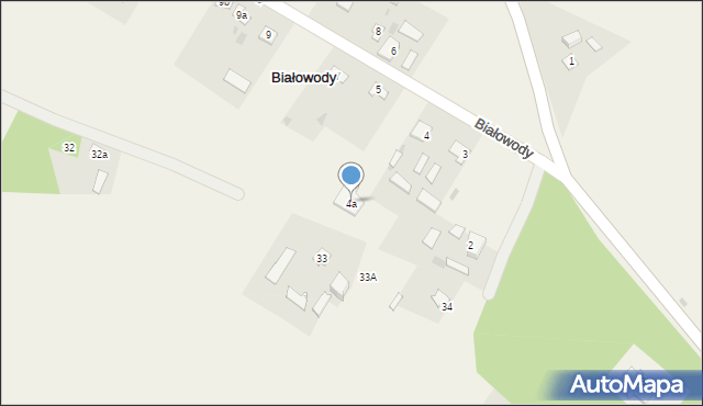 Białowody, Białowody, 4a, mapa Białowody