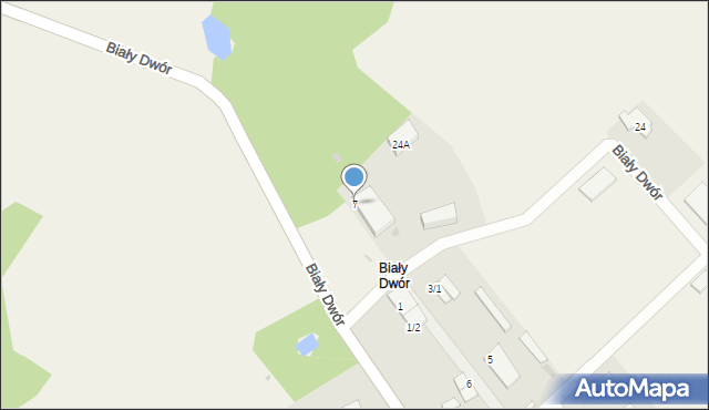 Biały Dwór, Biały Dwór, 7, mapa Biały Dwór