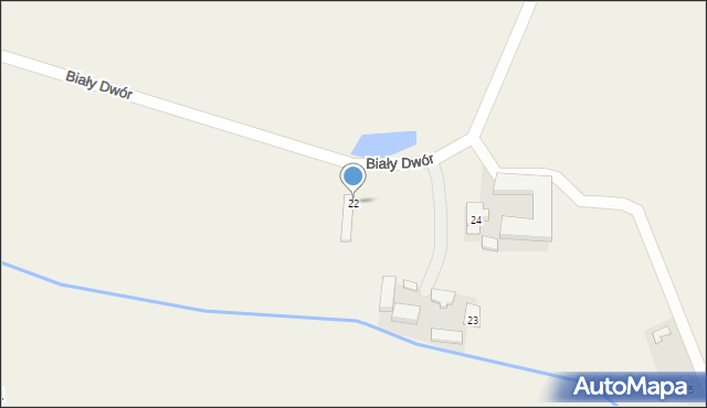 Biały Dwór, Biały Dwór, 22, mapa Biały Dwór