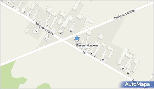 Białynin-Latków, Białynin-Latków, 20, mapa Białynin-Latków