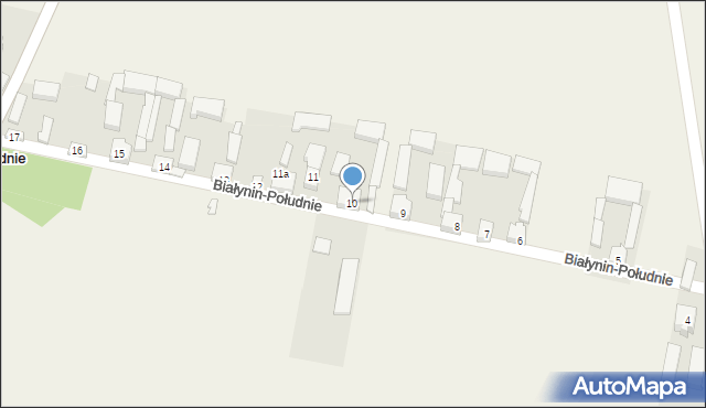 Białynin-Południe, Białynin-Południe, 10, mapa Białynin-Południe
