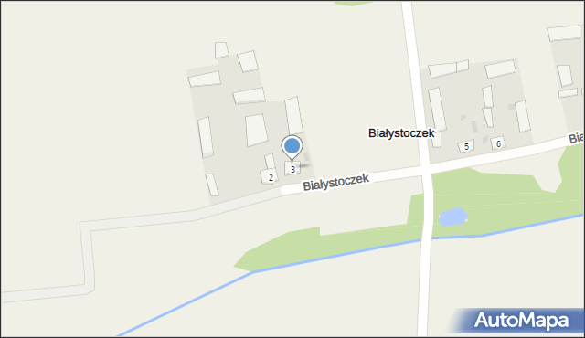 Białystoczek, Białystoczek, 3, mapa Białystoczek