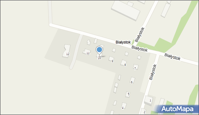 Białystok, Białystok, 10, mapa Białegostoku