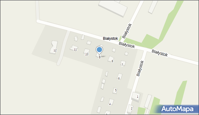 Białystok, Białystok, 9, mapa Białegostoku