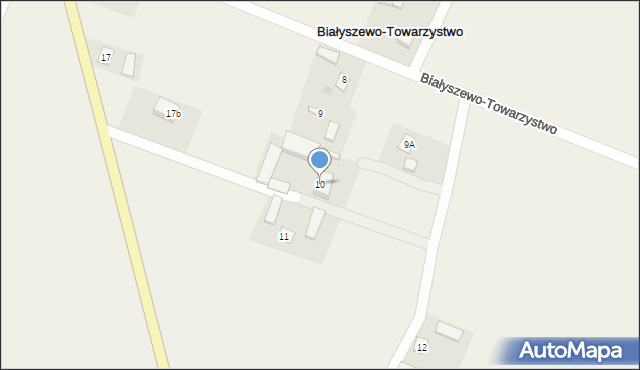 Białyszewo-Towarzystwo, Białyszewo-Towarzystwo, 10, mapa Białyszewo-Towarzystwo