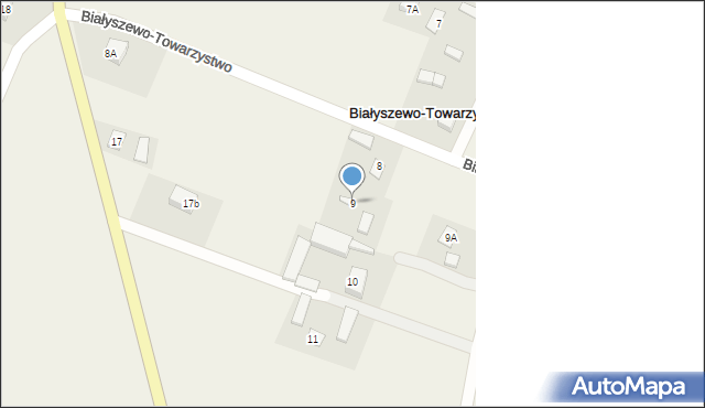 Białyszewo-Towarzystwo, Białyszewo-Towarzystwo, 9, mapa Białyszewo-Towarzystwo