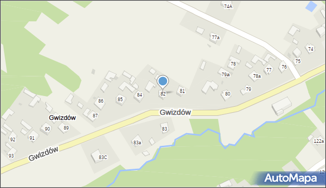 Biedaczów, Biedaczów, 82, mapa Biedaczów