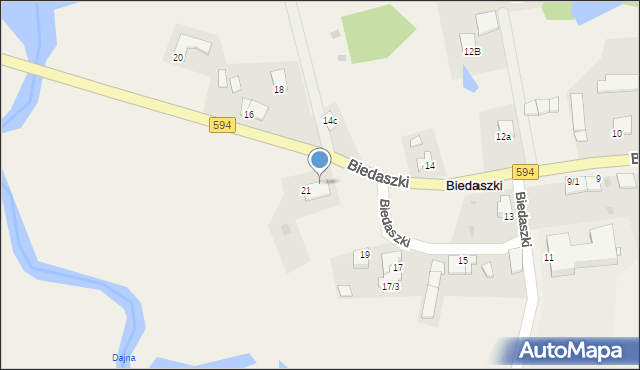 Biedaszki, Biedaszki, 21/1, mapa Biedaszki