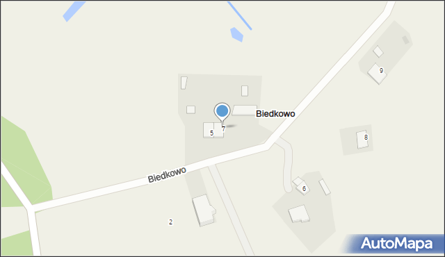 Biedkowo, Biedkowo, 7, mapa Biedkowo