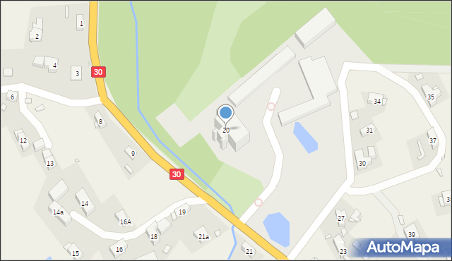 Biedrzychowice, Biedrzychowice, 20, mapa Biedrzychowice