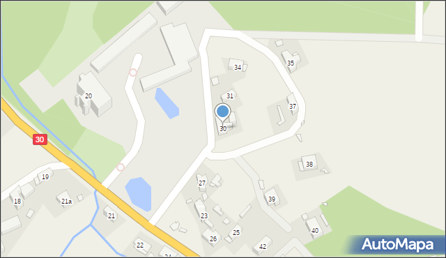 Biedrzychowice, Biedrzychowice, 30, mapa Biedrzychowice