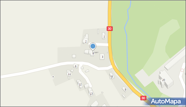 Biedrzychowice, Biedrzychowice, 4, mapa Biedrzychowice